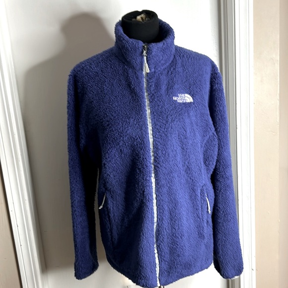 THE NORTH FACE Purple Sherpa Fleece, Full Zip Jacket, X Large - Picture 2 of 14